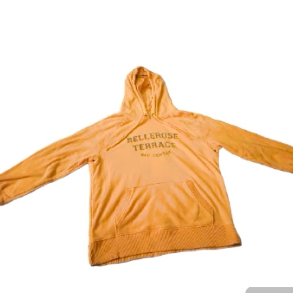 Old Navy Tops - Lg Y2K Old Navy Bellerose Terrace Hoodie Sweatshirt 3/4 Elastic Cuff‎ Yellow